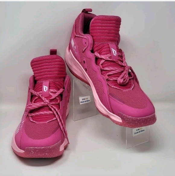 Adidas Dame 7 SM EXTPLY Basketball Sneaker Pink Blast Men’s Size 19 GW7909 New main image 9